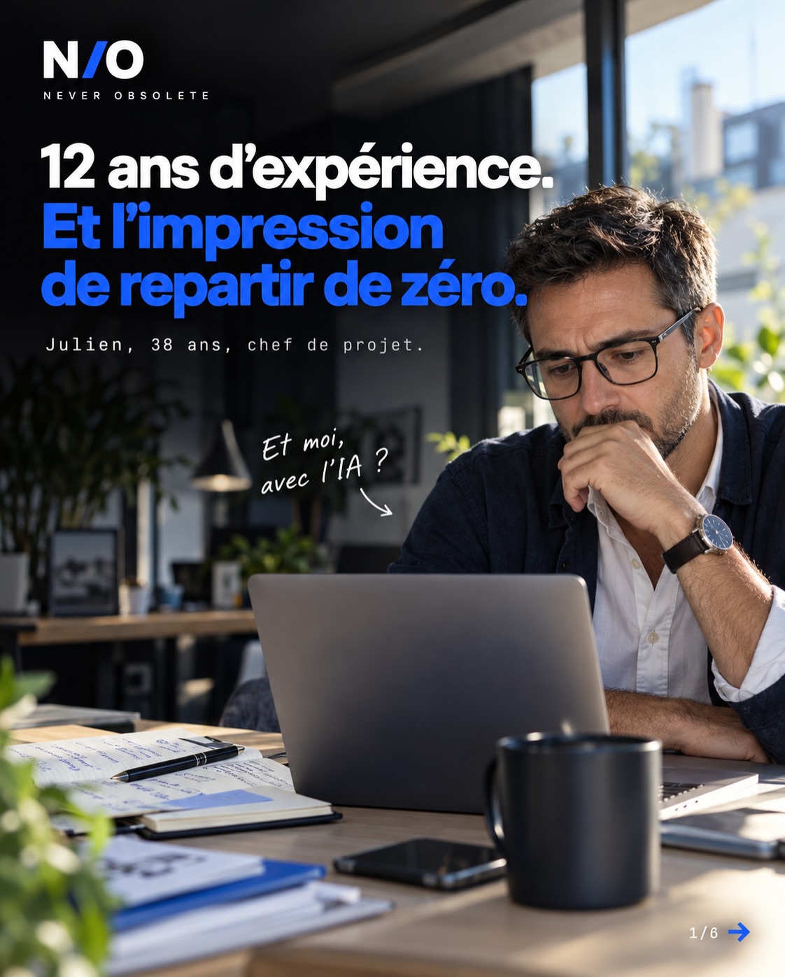 Tu maîtrises ton métier. Alors pourquoi l’IA te donne l’impression d’être en retard ?

Tu testes un outil, tu sauvegardes des tutos… puis tu retournes à tes comptes rendus, tes tableaux et tes dossiers. Ton quotidien change peu.

Il te manque une méthode pour appliquer l’IA à ton vrai travail.

Avec N/O, tu commences par identifier les tâches que tu peux déléguer, celles que tu peux améliorer et celles où ton jugement reste essentiel.

Puis, le programme sur 21 jours t’aide à construire 3 workflows concrets et à mesurer les résultats pour les montrer à ton manager ou à tes clients.

Ton expérience est un point de départ solide. Apprends à l’amplifier.

👉 Scanne gratuitement ton métier en 3 minutes. Lien dans la bio.

#NeverObsolete #IntelligenceArtificielle #Carriere #FuturDuTravail #EvolutionProfessionnelle